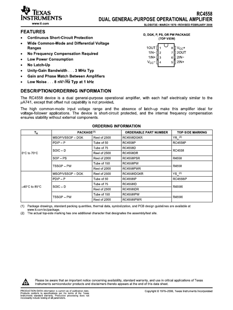 RC4558 | PDF