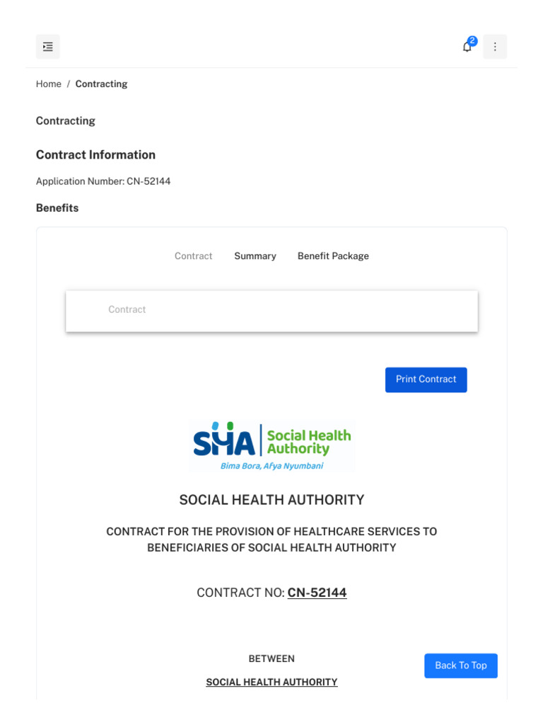 SHA Hospital Contracting | PDF