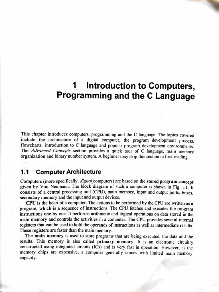 Text Book Programming With C Mod 1 | PDF