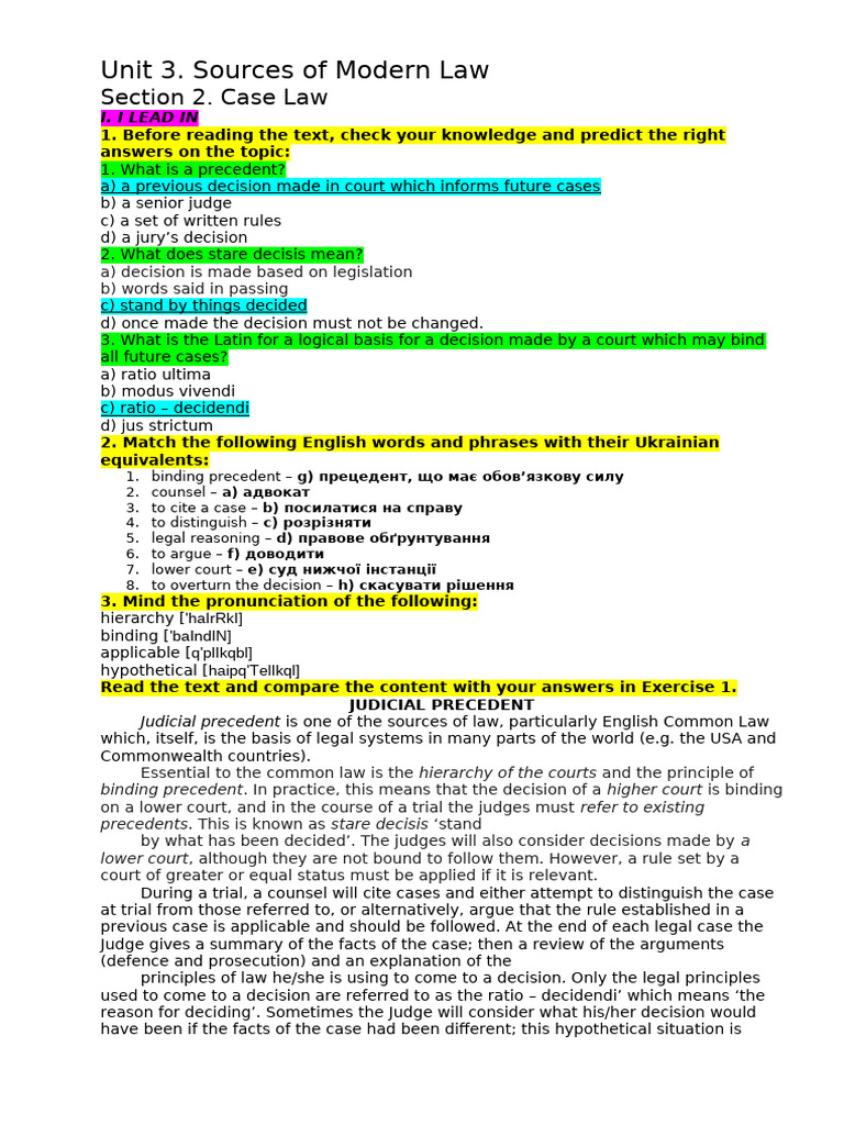 Unit 3 Section 2 | PDF
