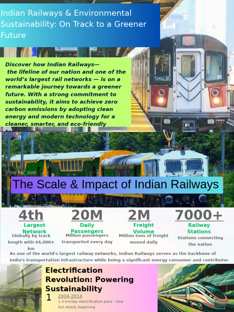 Indian Railways & Environmental Sustainability On Track To A Greener ...