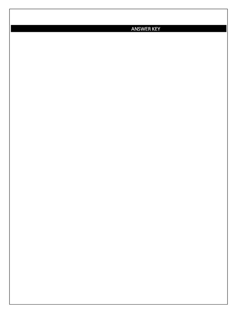 NSEJS Part Test 4 Answer Key | PDF