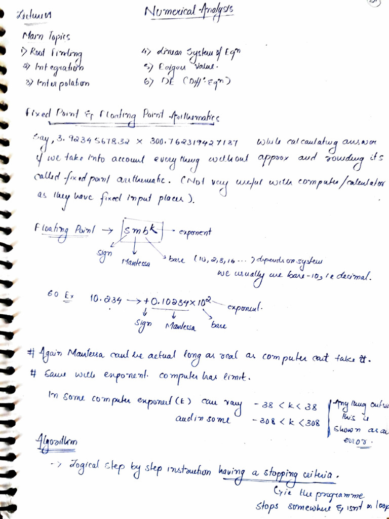 Numerical Analysis Notes | PDF