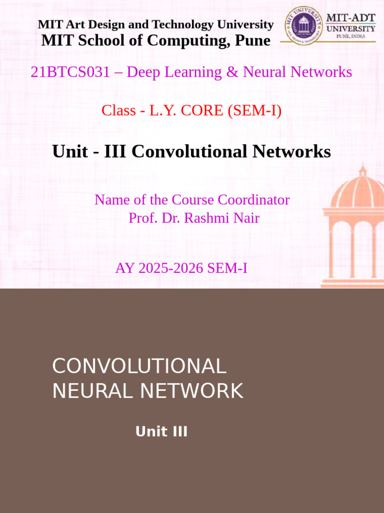 Convolutional Neural Networks Overview | PDF | Parameter (Computer ...
