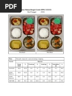 Menu Makanan dan Food Cost MBG | PDF