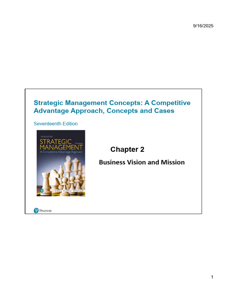 Chapt 2 Ss | PDF | Strategic Management | Business
