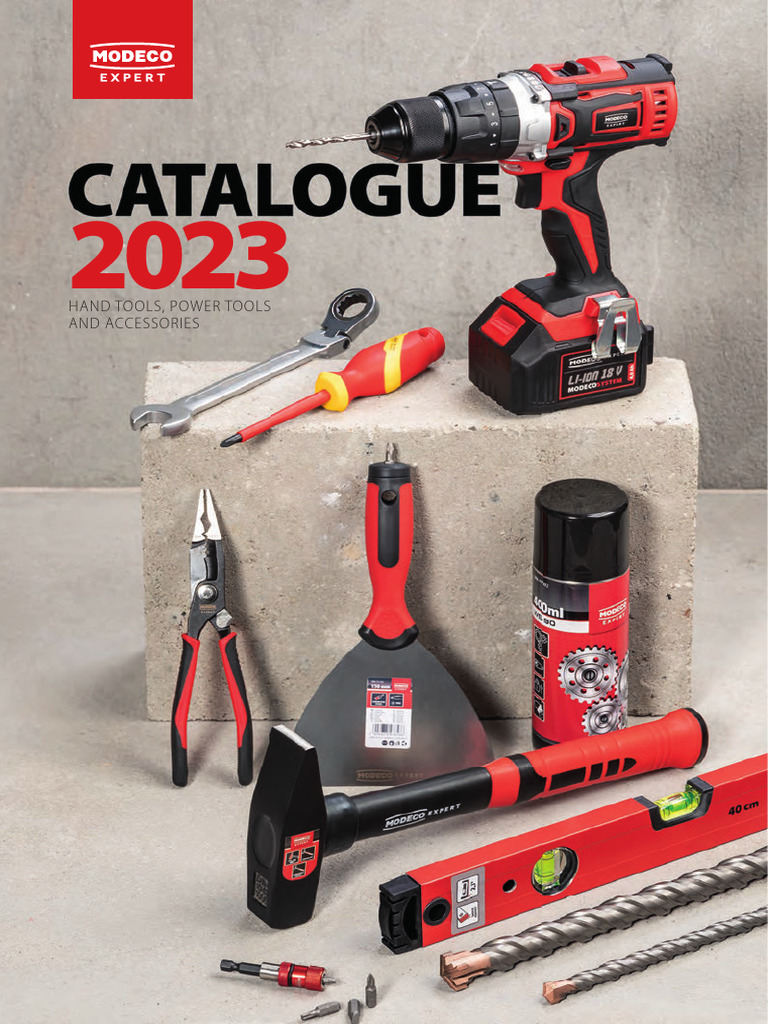 2023 Modeco Expert Tool Catalogue | PDF | Battery Charger | Drill