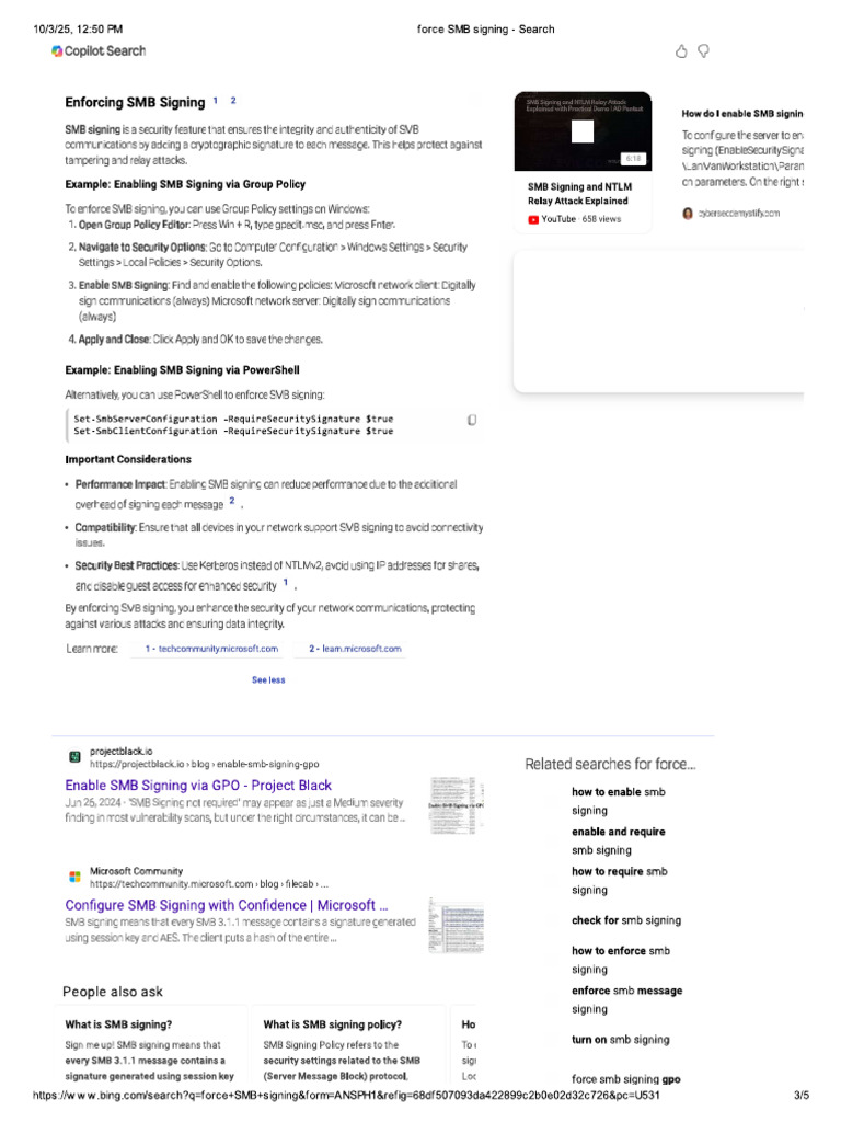 SMB Sgning | PDF