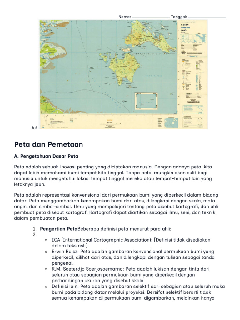 Dasar-Dasar Peta dan Kartografi | PDF