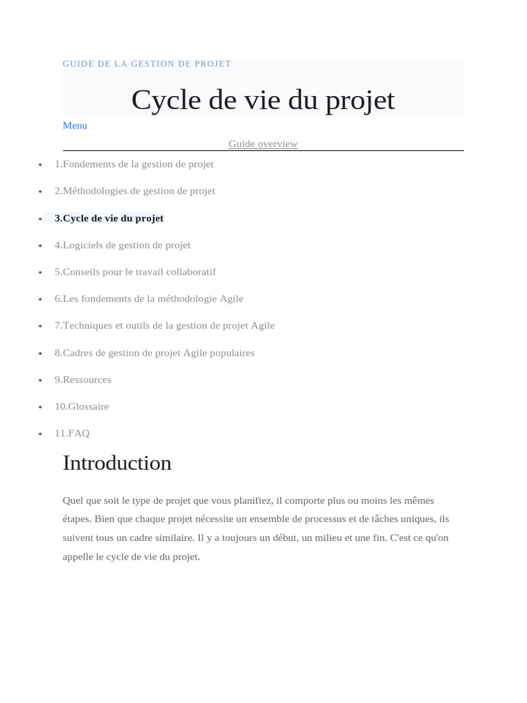 Guide complet de gestion de projet | PDF | Gestion de projet | Application