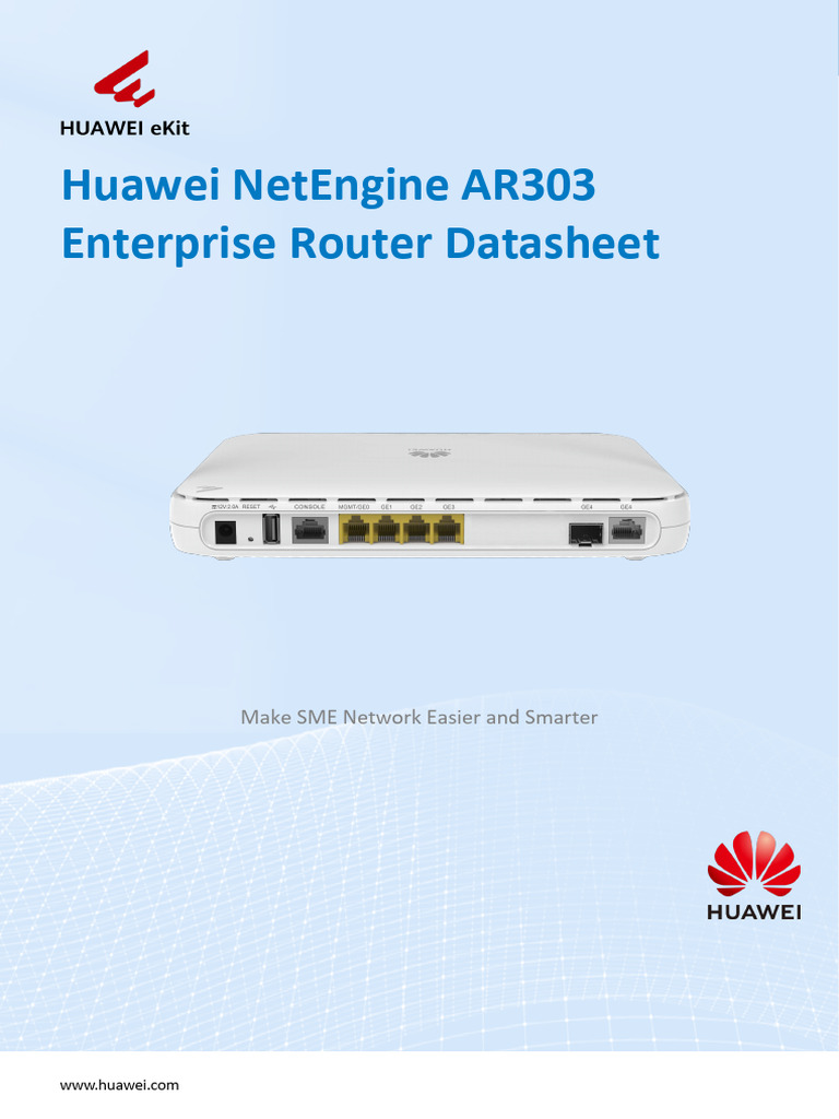 Huawei NetEngine AR303 Router Overview | PDF | I Pv6 | Router (Computing)