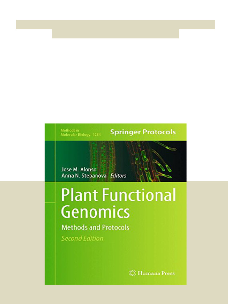 Plant Functional Genomics Methods and Protocols 2nd Edition Jose M ...