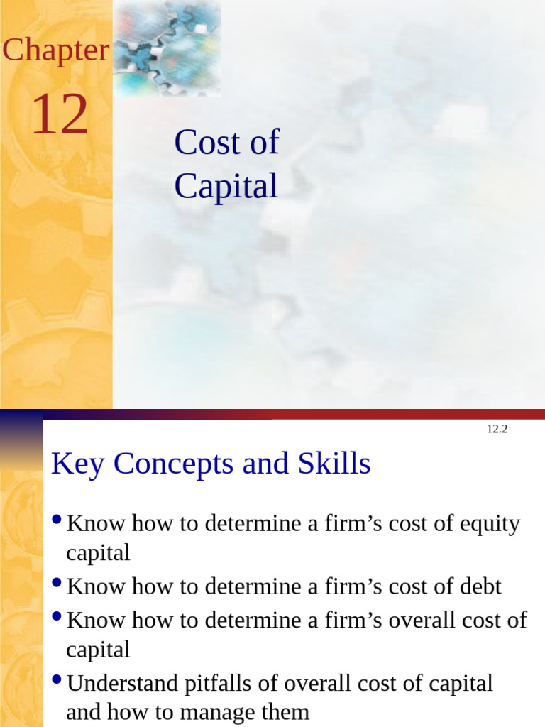 Understanding Cost of Capital Concepts | PDF | Cost Of Capital ...