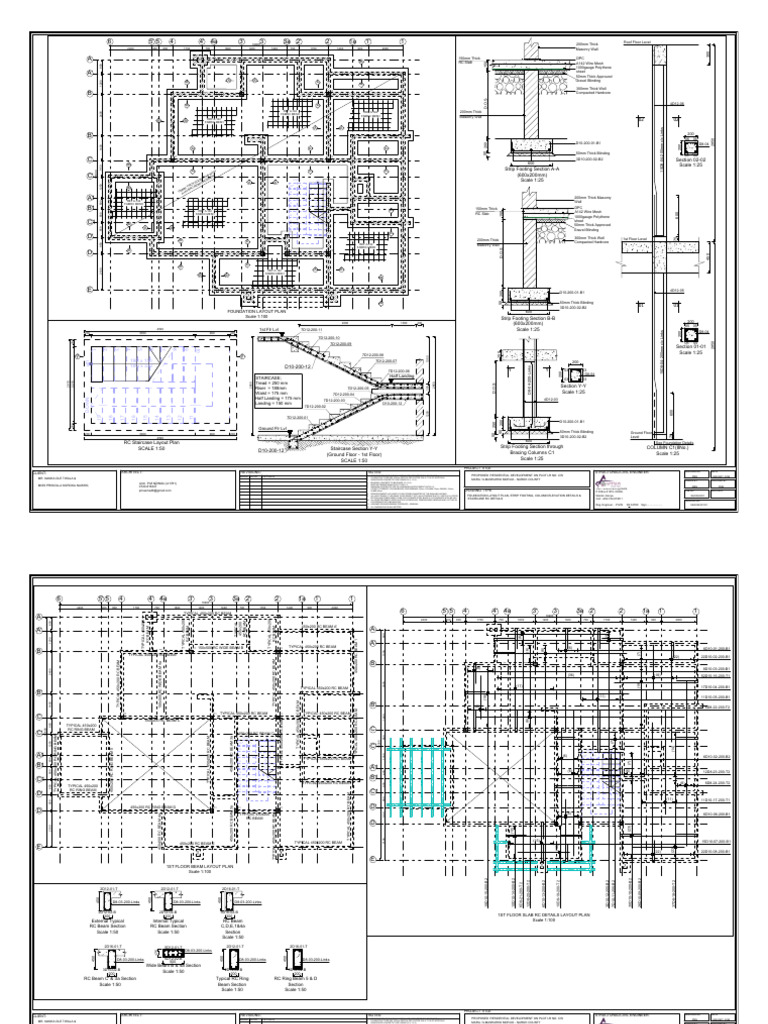 Foundation and Beam Layout Plans | PDF | Buildings And Structures ...