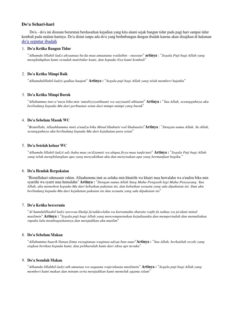 Kumpulan Doa Pdf