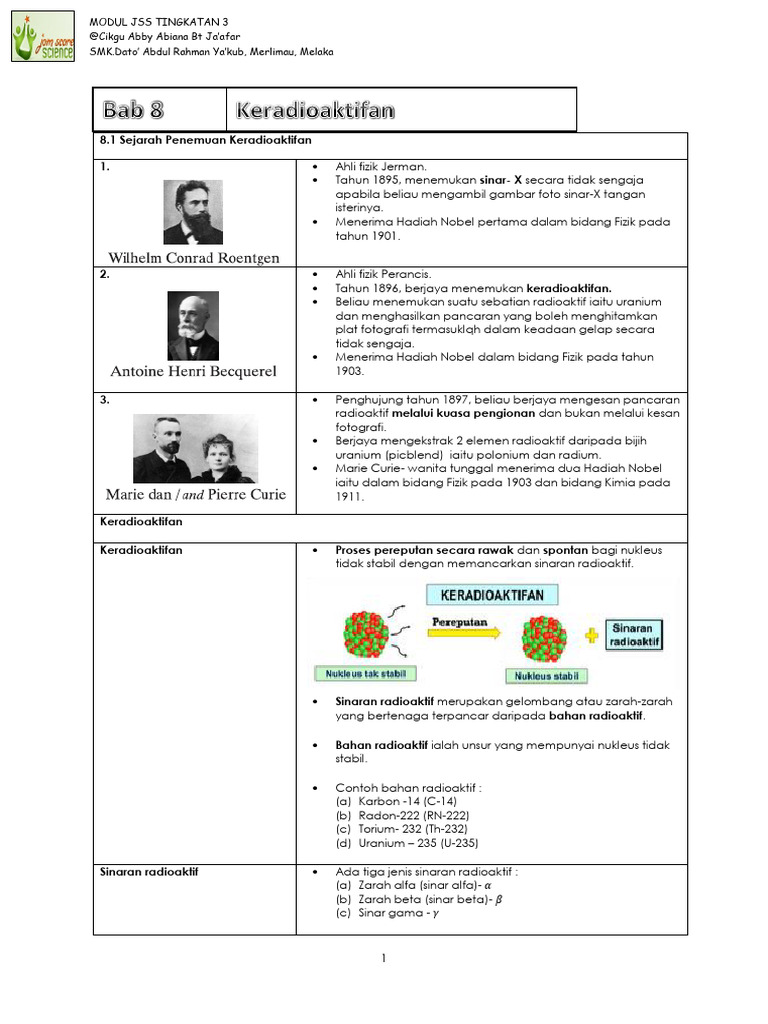 Skema Modul JSS Bab 8 | PDF