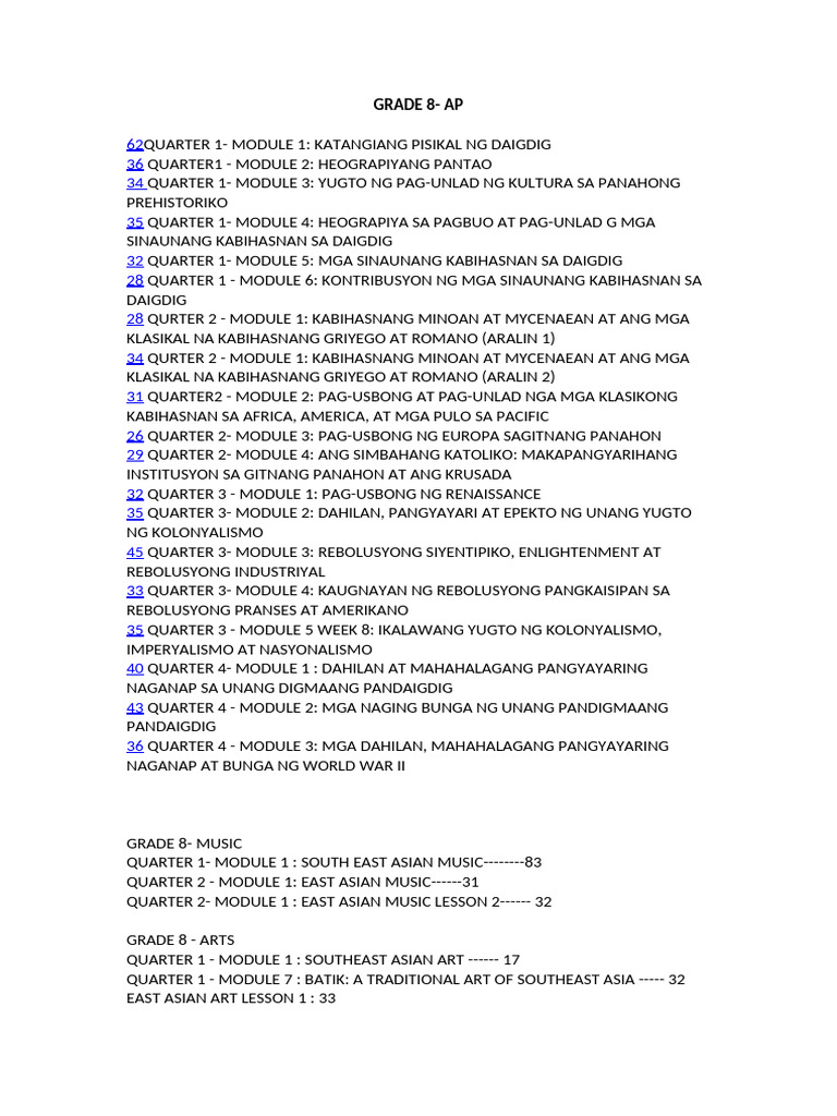 Module's Report | PDF