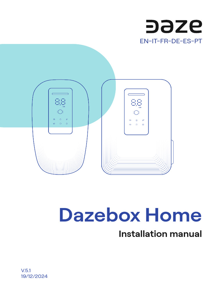 Dazebox Home 7.4 kW Installation Guide | PDF | Electrical Connector ...