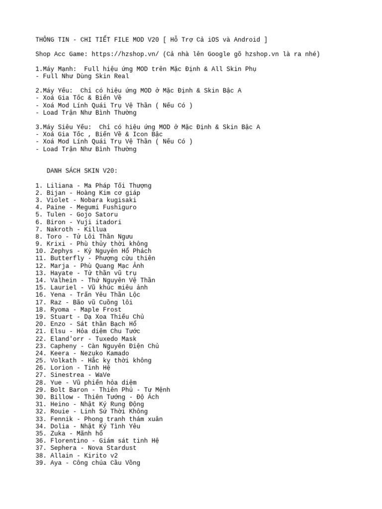 HZ Note v20 | PDF
