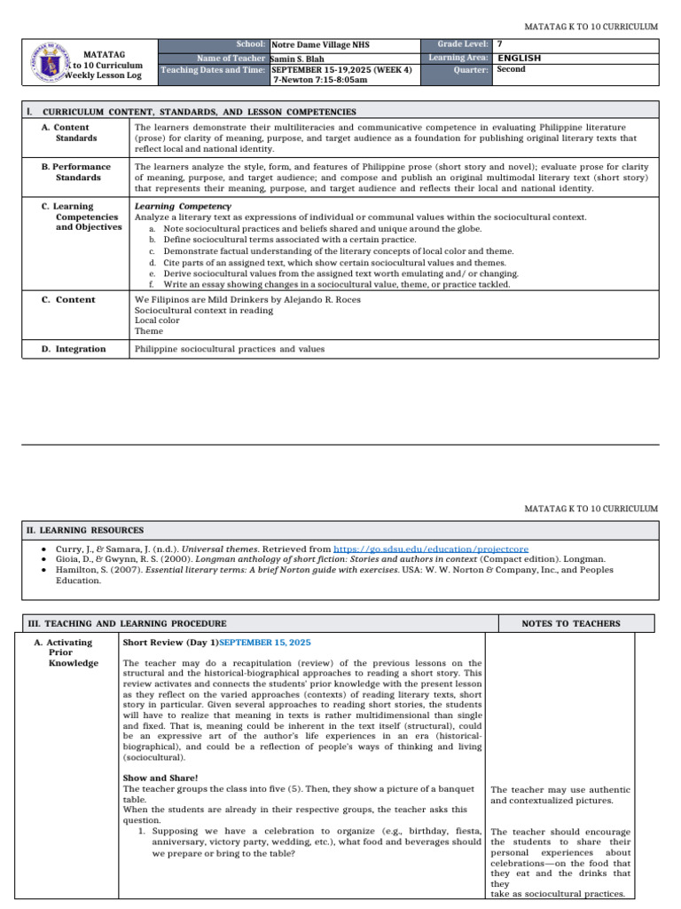K to 10 English Curriculum Overview | PDF | Curriculum | Communication