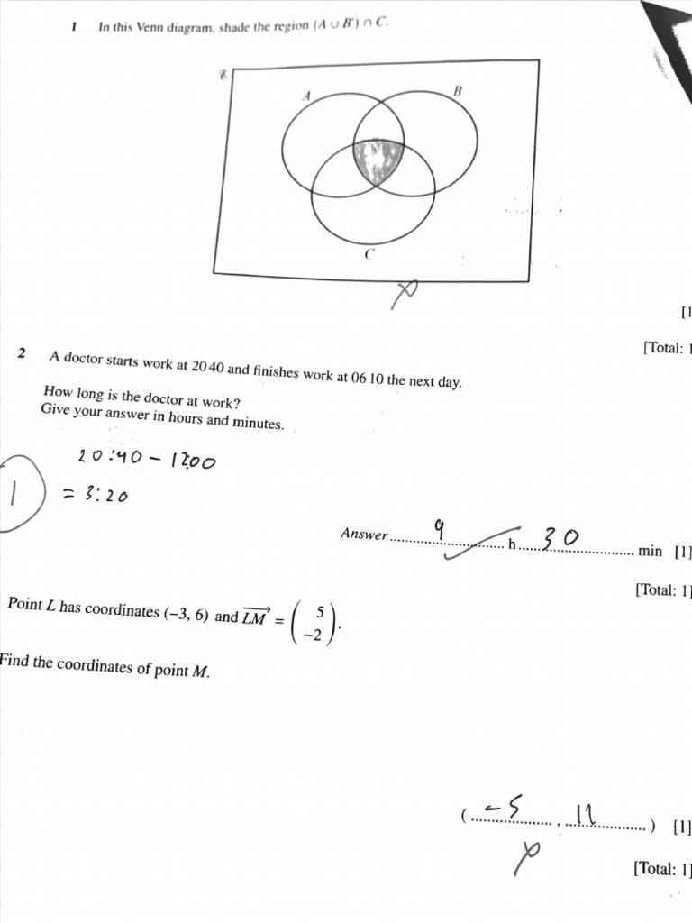 Math (Non-Calculator) Practice (Mock 2) | PDF