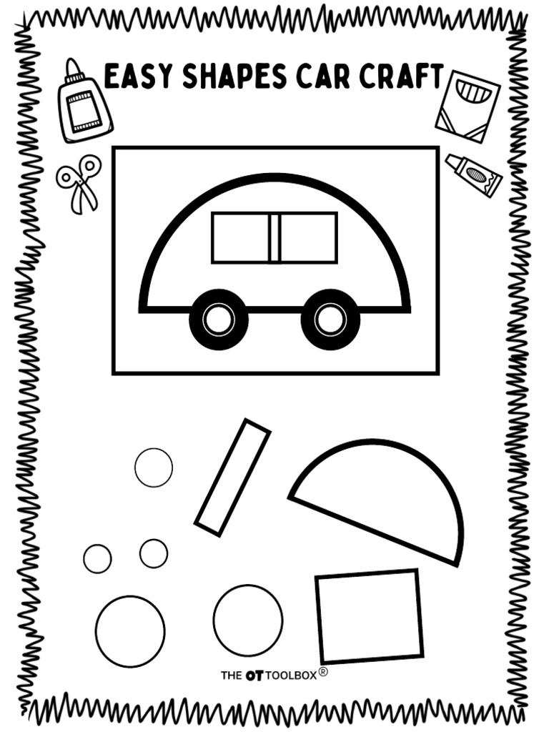 Easy Shapes Car Craft Activity Guide | PDF