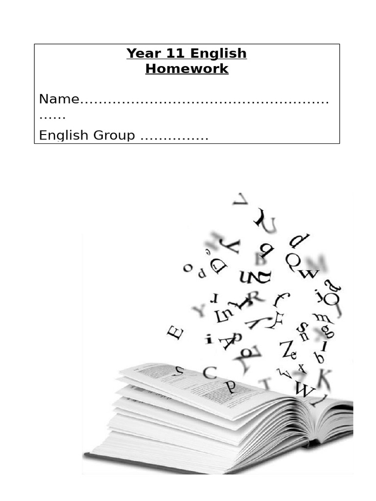 Year 11 English Homework Guide | PDF | Ebenezer Scrooge