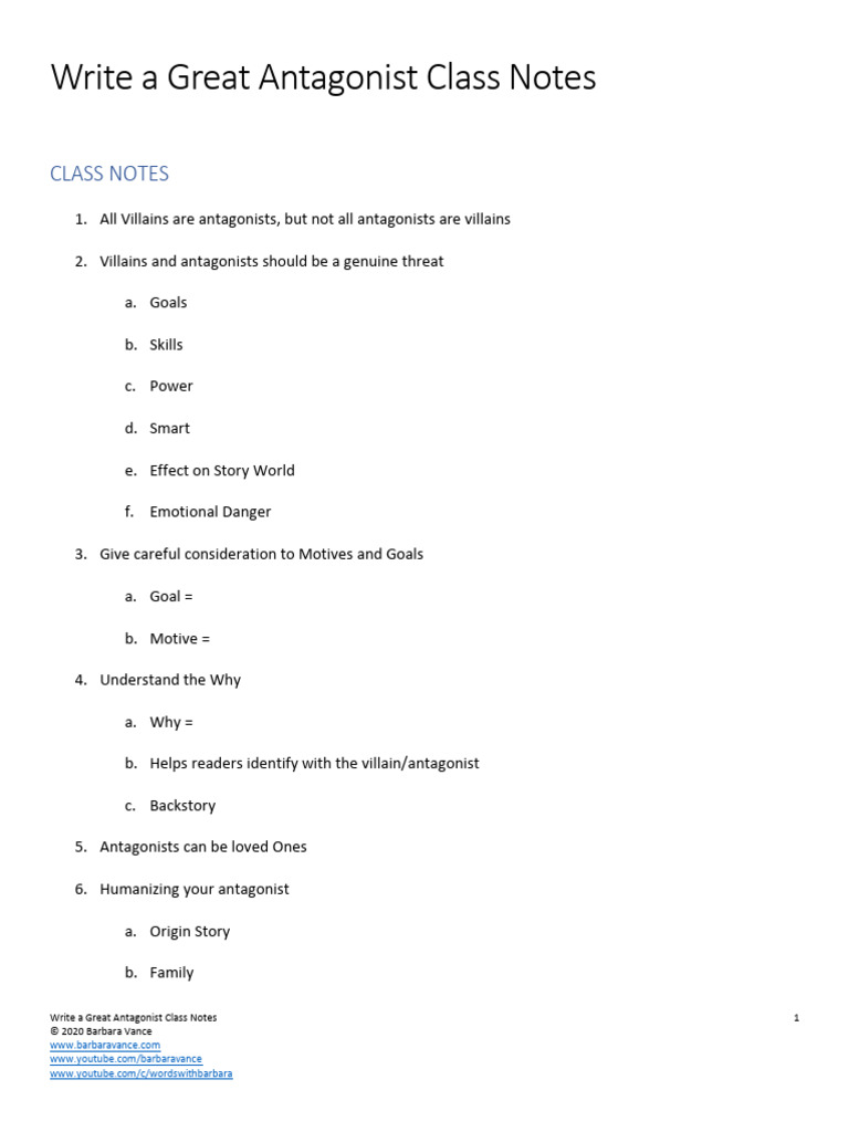 Crafting Compelling Antagonists | PDF | Great Expectations