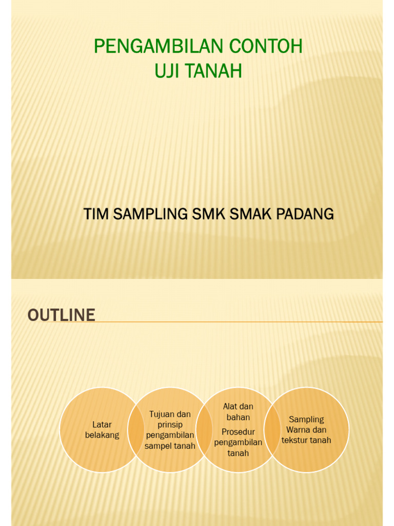 Teknik Pengambilan Sampel Tanah | PDF