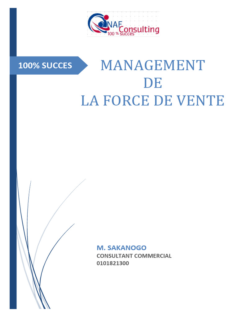 Gestion de la Force de Vente : Stratégies et Structures | PDF ...