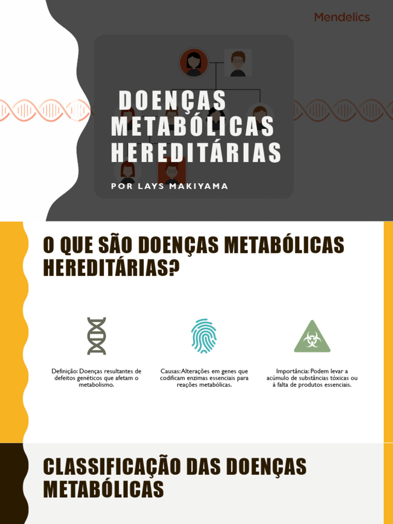 Doenças Metabólicas Hereditárias: Tipos e Tratamentos | PDF | Enzima ...