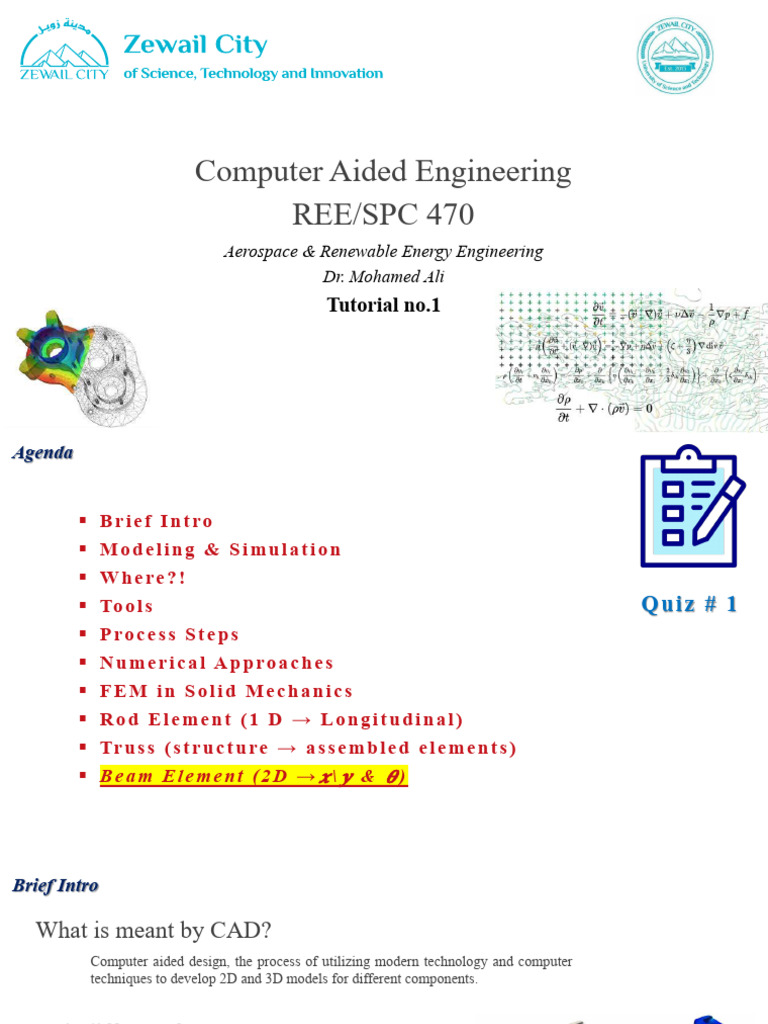 Introduction to Computer Aided Engineering | PDF | Finite Element ...
