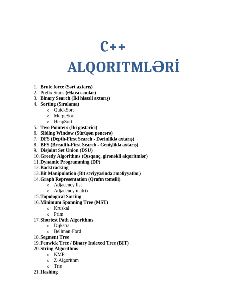 C++ Algoritms | PDF