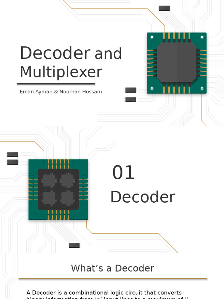 Decoder and Multiplexer Overview | PDF | Computer Engineering ...