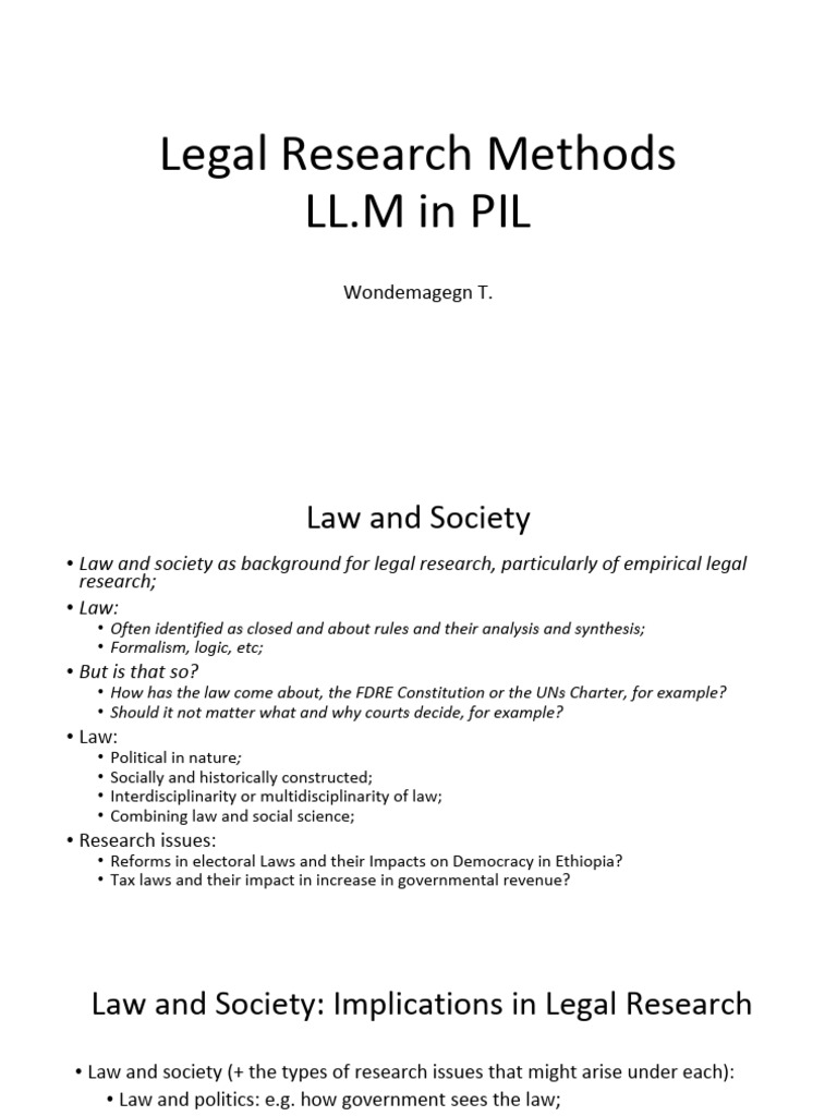 Legal Research Methods in PIL | PDF | Knowledge | Scientific Method