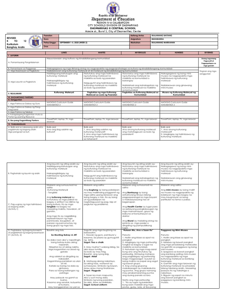 W2 Q2 Makabansa | PDF
