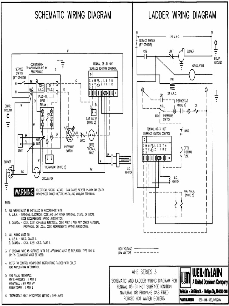 Ahe Fenwal 05 31 Ignition Sensing Control System Wiring Diagram 1 | PDF