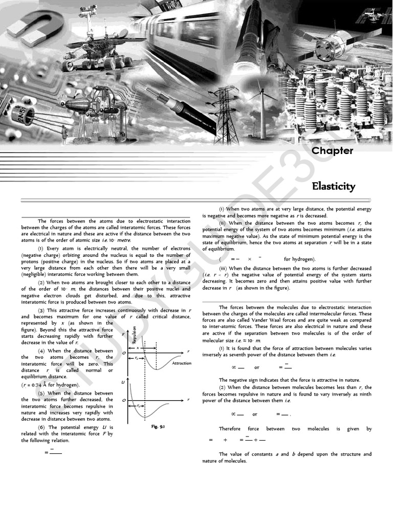 Interatomic and Intermolecular Forces Explained | PDF | Stress ...