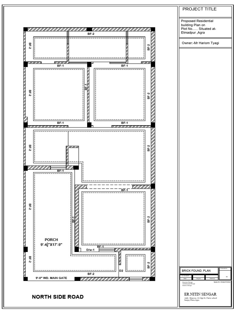 Proposed Residential Building Plan | PDF