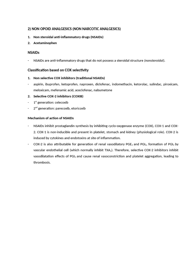 10.nsaids (Prof LLW) (Dr. Ymk) | PDF | Nonsteroidal Anti Inflammatory ...