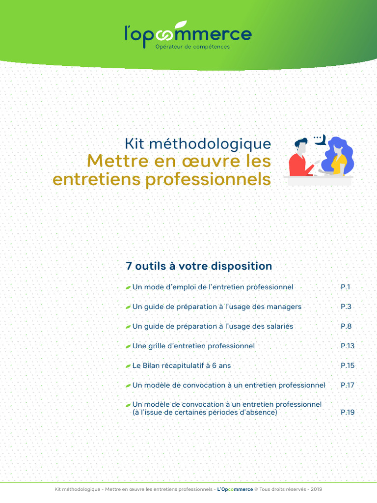 Guide pour entretiens professionnels efficaces | PDF | Entretien d ...
