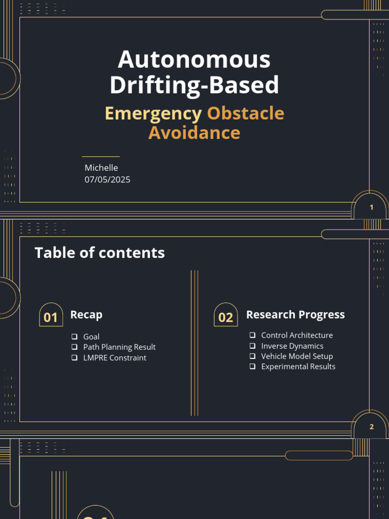 Autonomous Drifting for Obstacle Avoidance | PDF | Optimal Control ...