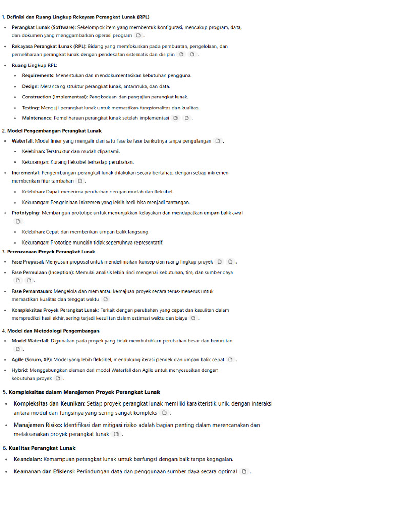 Catatan Uts RPL | PDF