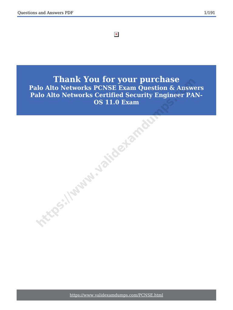 PCNSE Exam Questions & Answers Guide | PDF | Proxy Server | Firewall ...