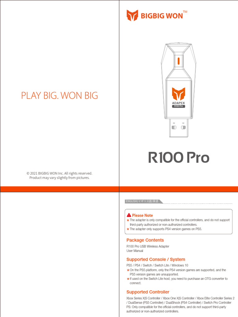 R100 Pro Wireless Adapter Guide | PDF | Information Appliances ...