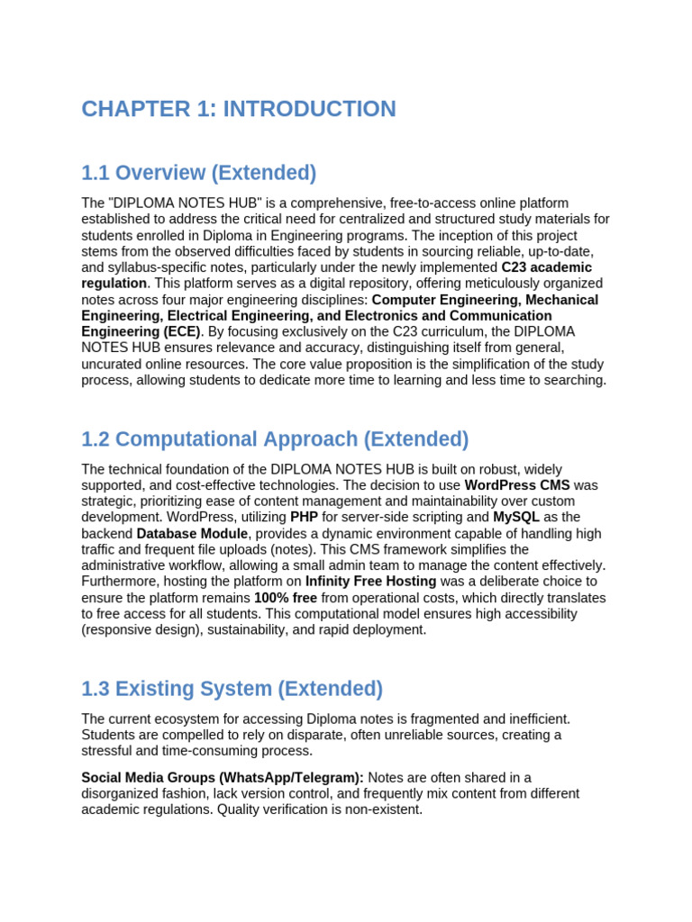 Centralized Diploma Notes Platform | PDF | Word Press | Databases