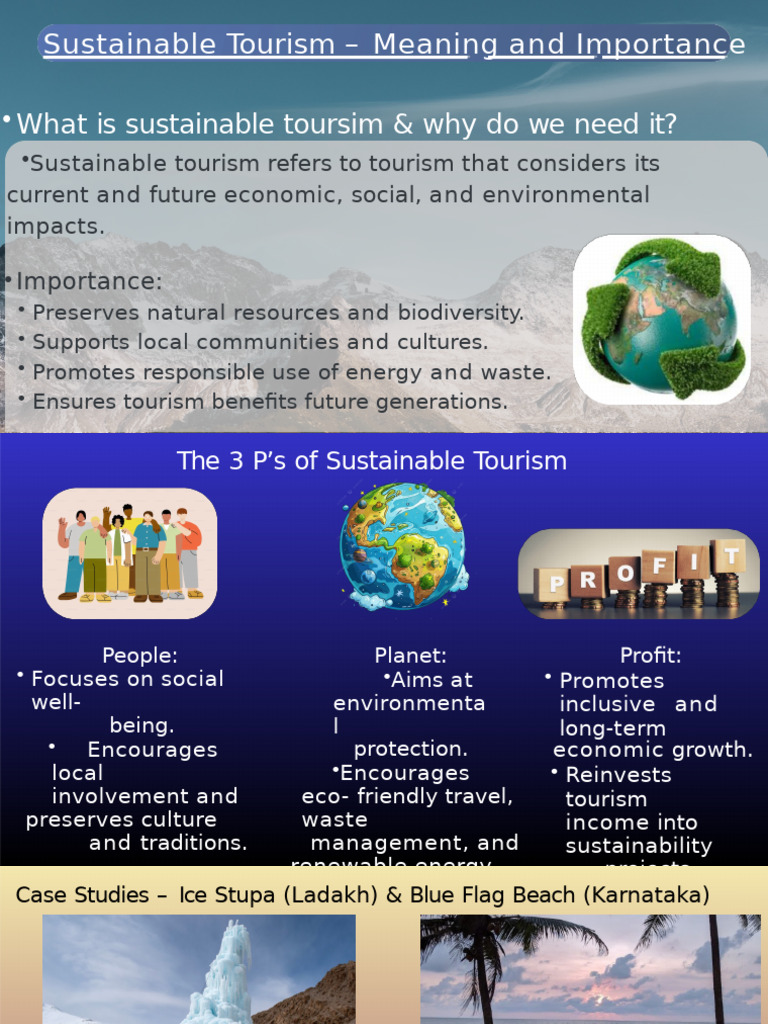 Sustainable Tourism – Meaning and Importance | PDF