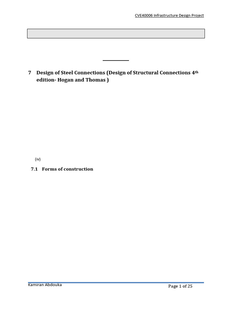 Steel Welded Connection Design Principles | PDF | Screw | Nut (Hardware)