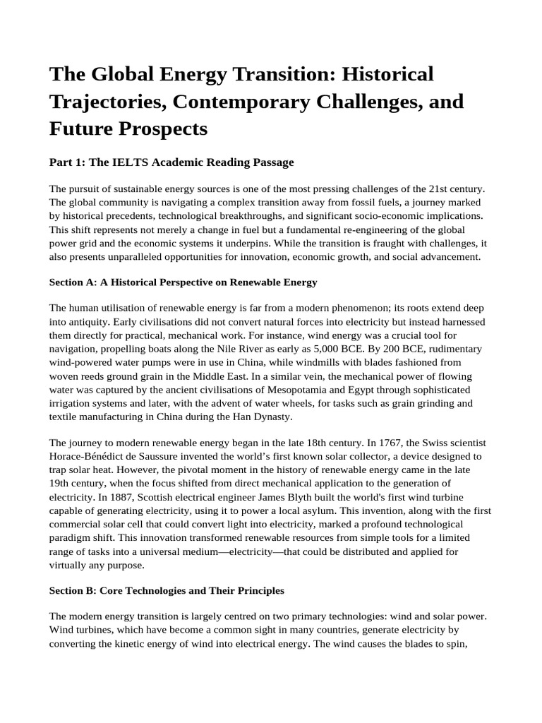 Global Energy Transition Overview | PDF | Wind Power | Renewable Energy