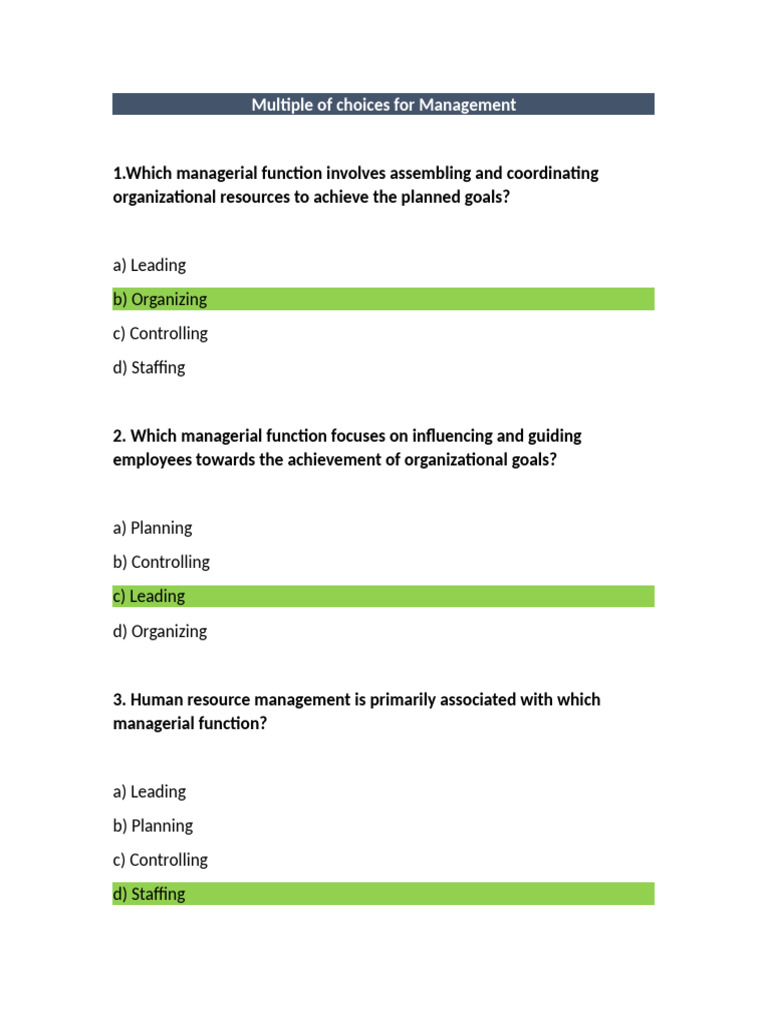 Key Managerial Functions and Strategies | PDF | Swot Analysis | Business
